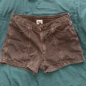 brown cargo styled urban outfitters shorts